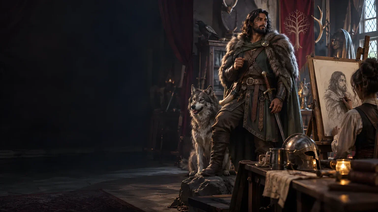 D&D Image System illustration of fantasy character creation